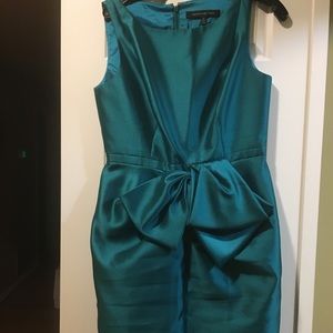 NWOT Carmen Marc Valvo Turquoise  Dress Size 8